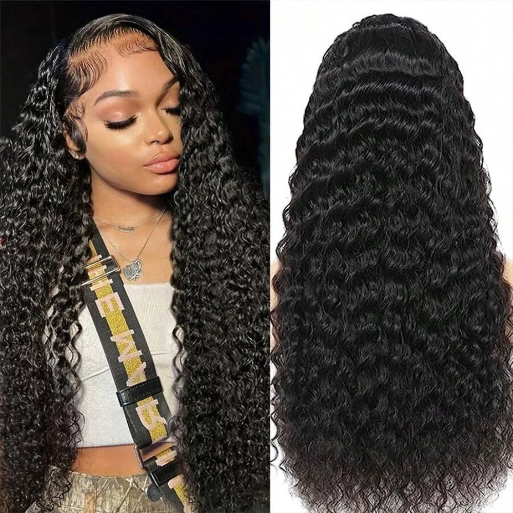Lace Front Wigs Human Hair Wig For Woman 13x4 Deep Curly Lace Front Wig Human Hair Pre Plucked With Baby Hair  Lace Frontal Wigs