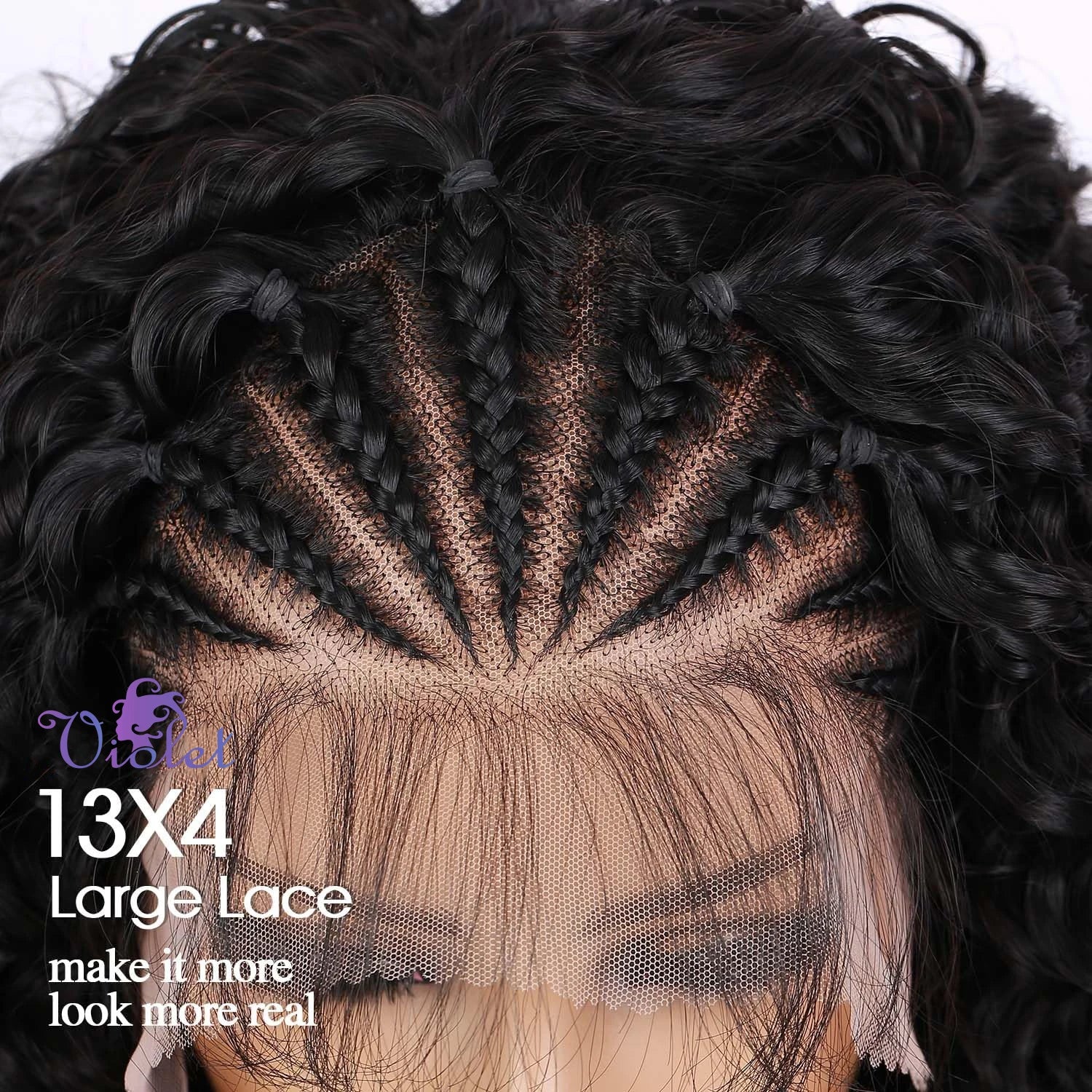 Curly Bob Wig Human Hair 13x4 Lace Front Wigs For Black Women Human Hair Quickwig Braided Wigs Pre Braided Handmade Cornrow Wigs