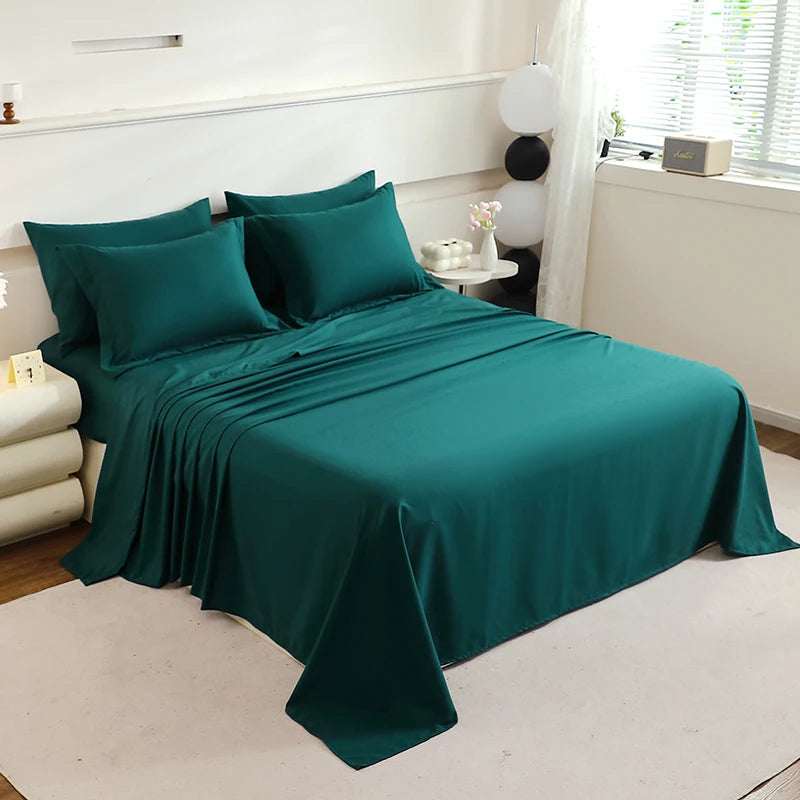 7-Piece Mattress Protector Cover Comforter and Pillowcases Flat Sheet Set Premium Bedding for Comfort and Relaxation