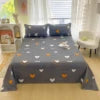Home Textile Microfiber Simple Polyester Printed Bed Sheet Set 300tc Eco-Friendly 1pc Wholesale Bedding Flat Sheet
