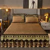 European Modern Style Bedding Set Warm Velvet Non-Slip Bedspread with Printed Polyester Includes Bed Cover