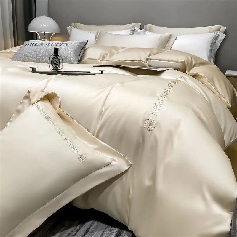 Wholesale High-grade Cotton Thickened Brushed Dormitory Pure Cotton Bedding Four-piece Set
