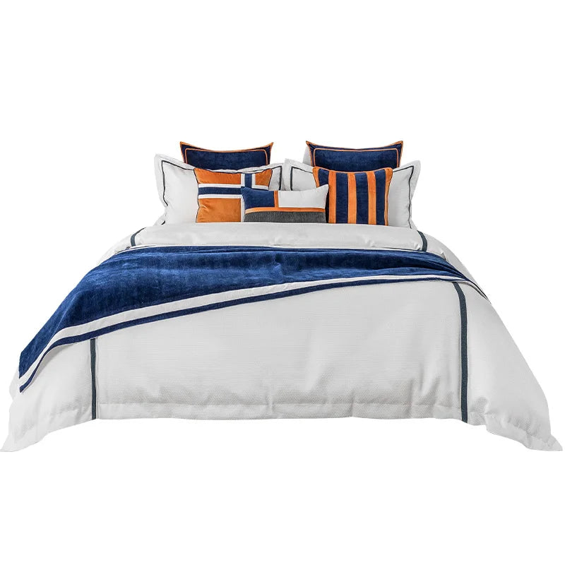 Bedding Set 10 Pieces Reversible Bed Set Bed in a Bag Queen with Duvet Cover Sheets Pillowcases & Shams Bed Runner