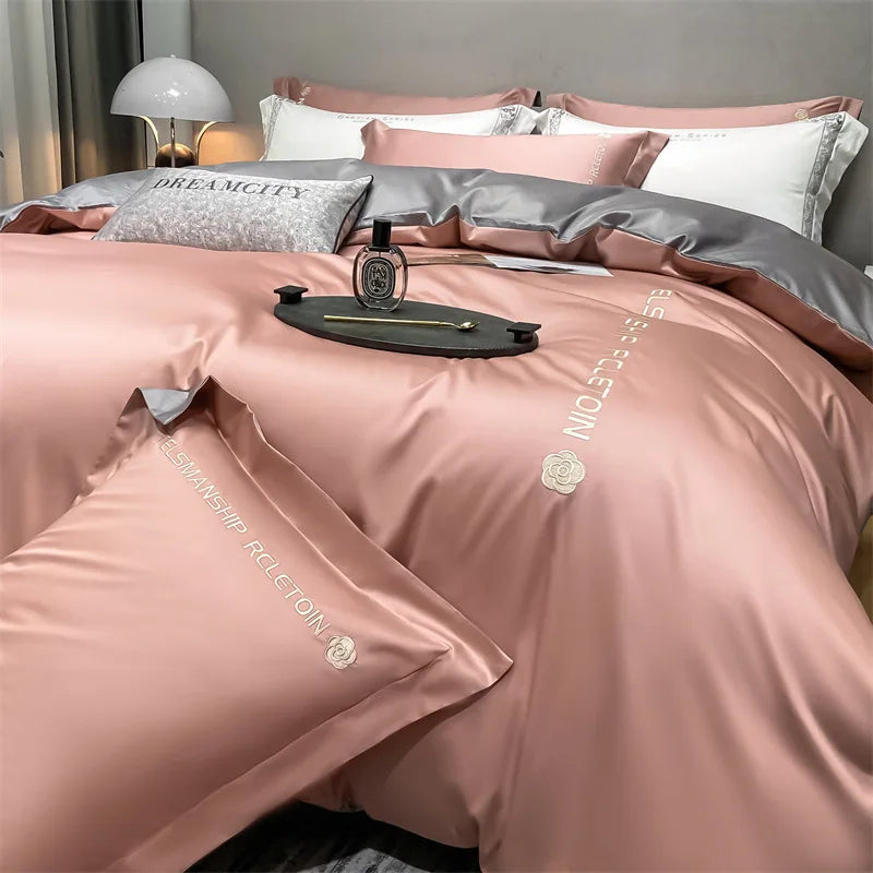 Wholesale High-grade Cotton Thickened Brushed Dormitory Pure Cotton Bedding Four-piece Set