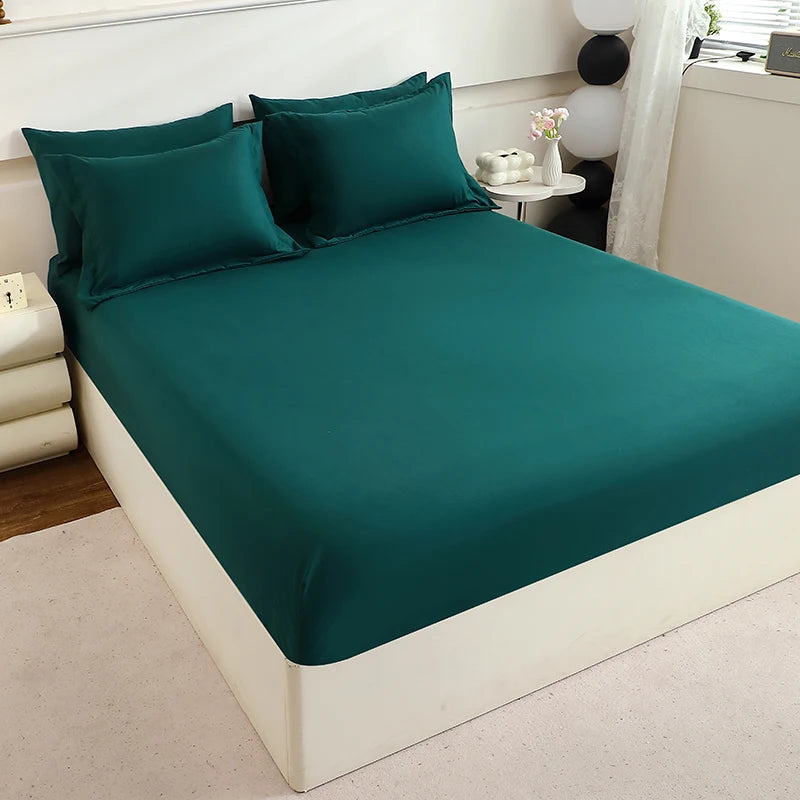 7-Piece Mattress Protector Cover Comforter and Pillowcases Flat Sheet Set Premium Bedding for Comfort and Relaxation