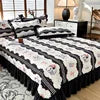 French Hepburn Cotton Bed Cover Four Piece Set Princess Style Single Product Lace Bed Sheet Mattress Bedding Wholesale