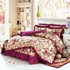 American Bohemian Jacquard Printed Cotton Bedding Set Ruffles 400TC Eco-Friendly 4-Piece Lace Skirt Bed Set All-Season Quality