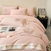 Super Soft Touch 200TC Long Staple Cotton Printed Customizable 4-Piece Modern All-Season Fade Resistant Bedding Set Duvet Bed