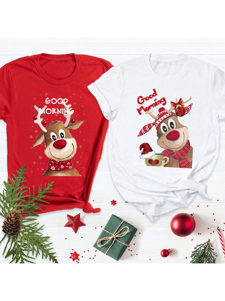 Merry Chrismas Merry Christmas 2025 New Year Christmas plus size crew neck short sleeve T-shirt