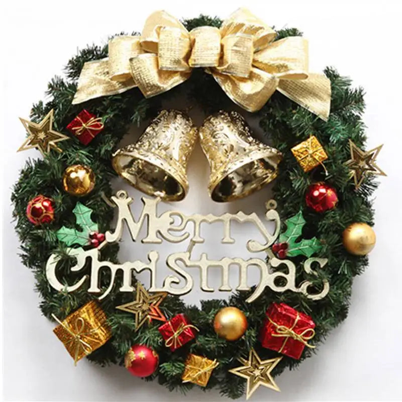Christmas Decoration Handmade Simulation Christmas Wreath Door Hanging Window Props Exquisite High Quality Home Decor