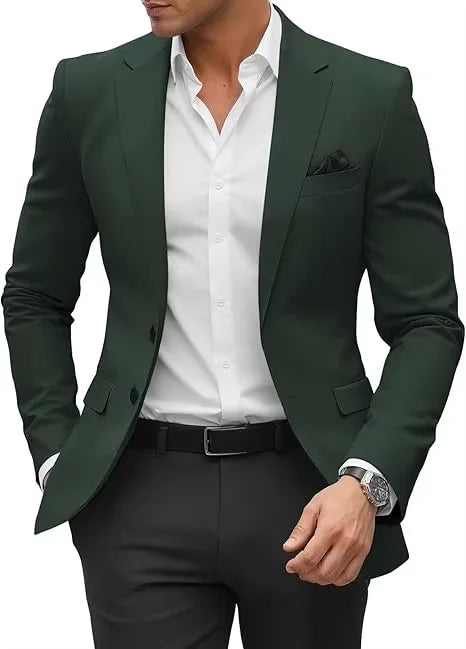 Men's slim fit suit, jacket, wedding party outfit, fashionable formal occasion, wedding banquet, evening banquet