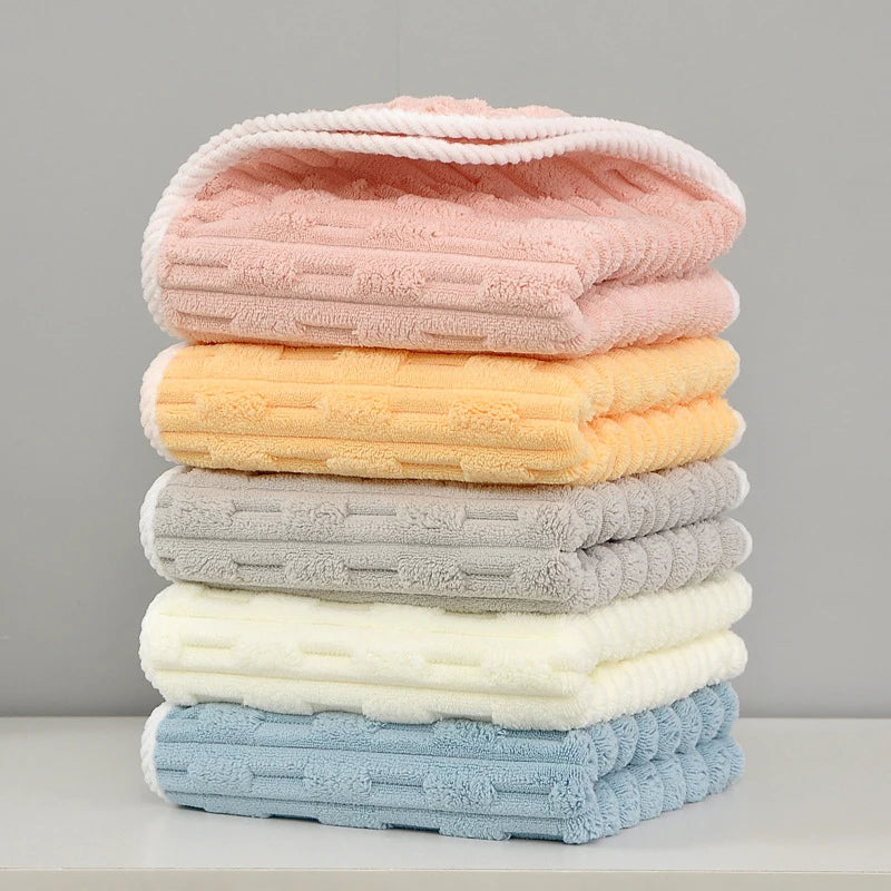 Towel bath towel two sets of soft absorbent bath with adult wrap thickened quick dry coral velvet for home