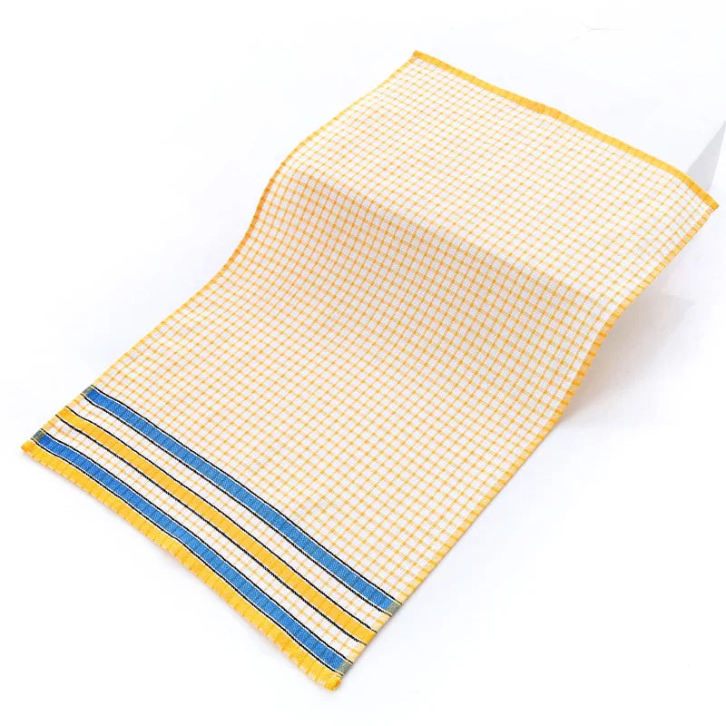 Large Kitchen Dish Towels Absorbent Cotton Kitchen Towels Quick-Dry Cleaning Cloths Colorful Tea Towel for Washing Drying Dishes