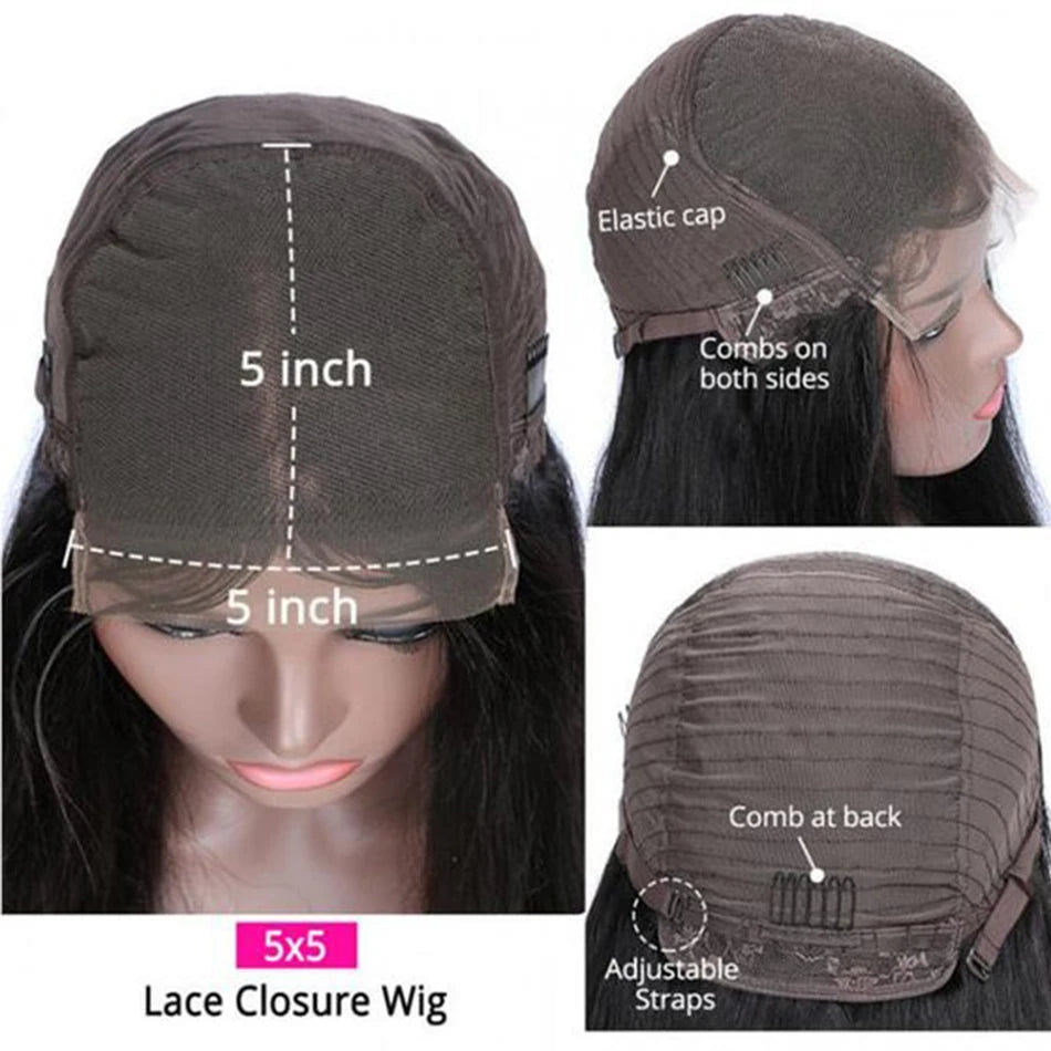 Light Brown Blonde 360 Full Lace Front Human Hair Wigs Highlighted Wig Silky Straight 100% Human Hair 13x6 HD Lace Frontal