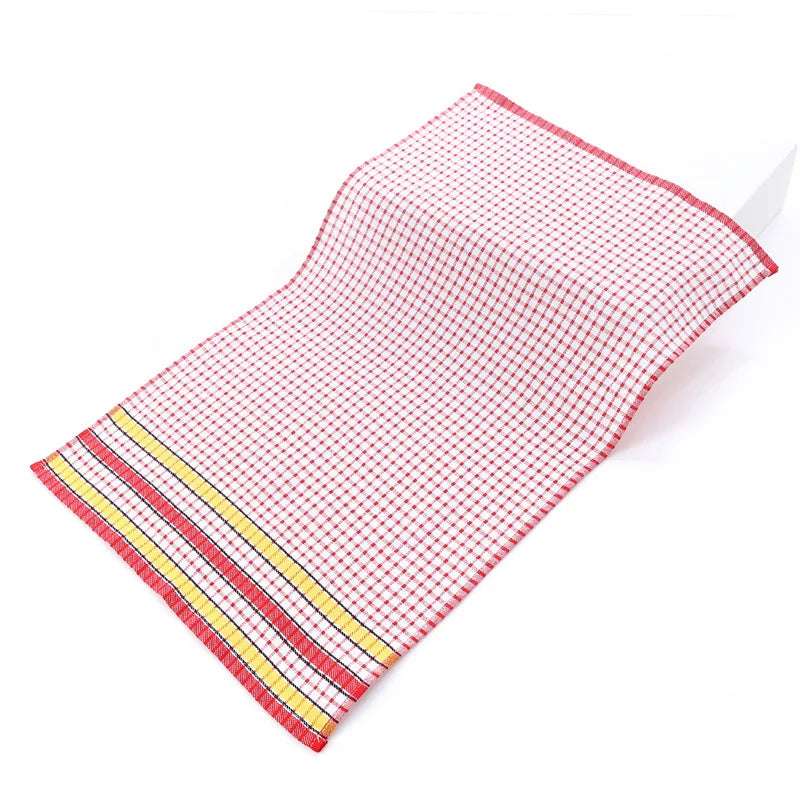 Large Kitchen Dish Towels Absorbent Cotton Kitchen Towels Quick-Dry Cleaning Cloths Colorful Tea Towel for Washing Drying Dishes