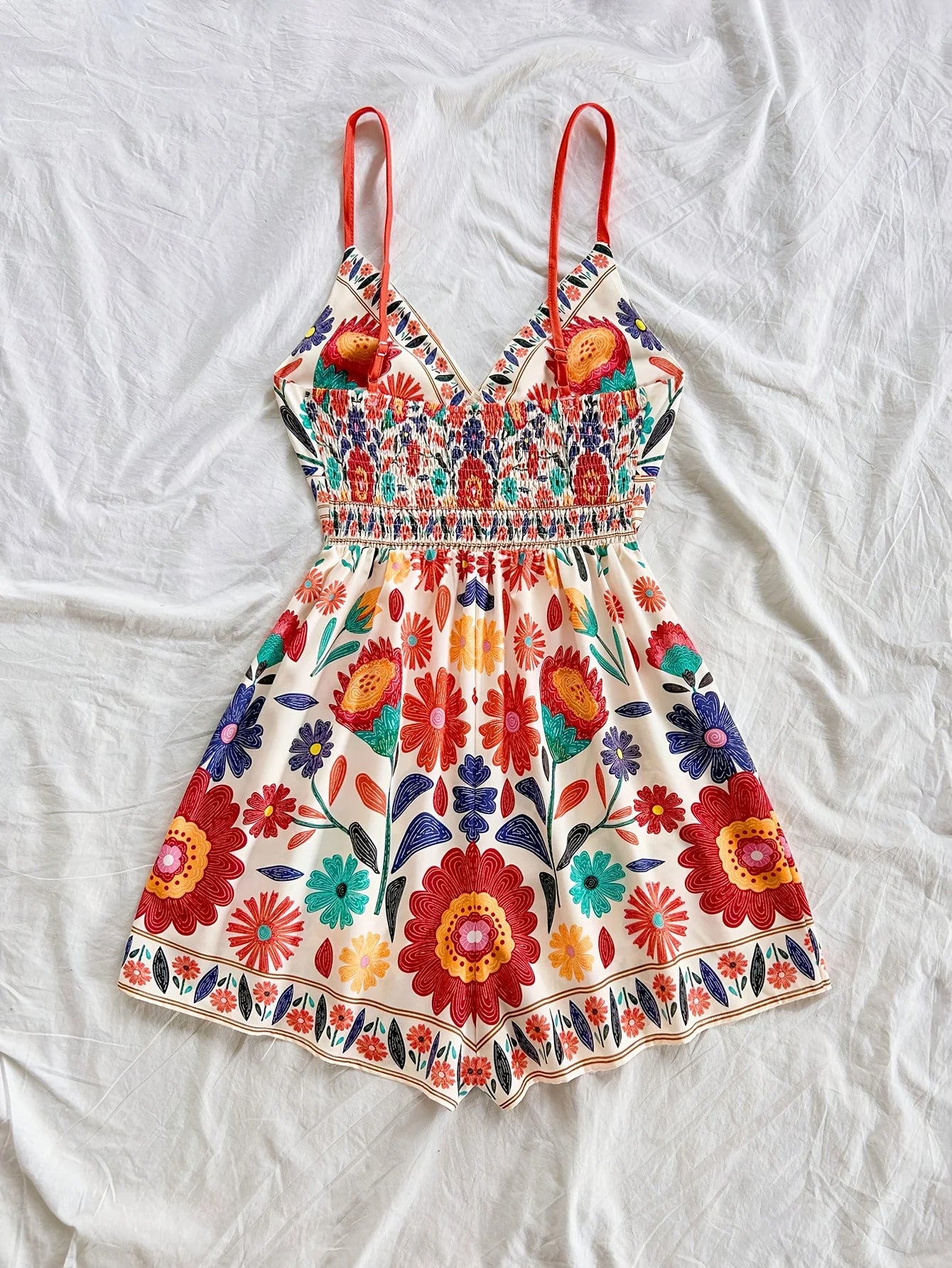 Women's vacation jumpsuit Bohemian summer jumpsuit Women's summer jumpsuit print Women's casual summer jumpsuit New Year party W