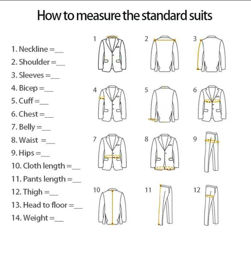 Mens Suits Slim Fit Suits for Men 2 Piece Tuxedo Wedding Prom Suit Formal Business Fashion Men's Suits