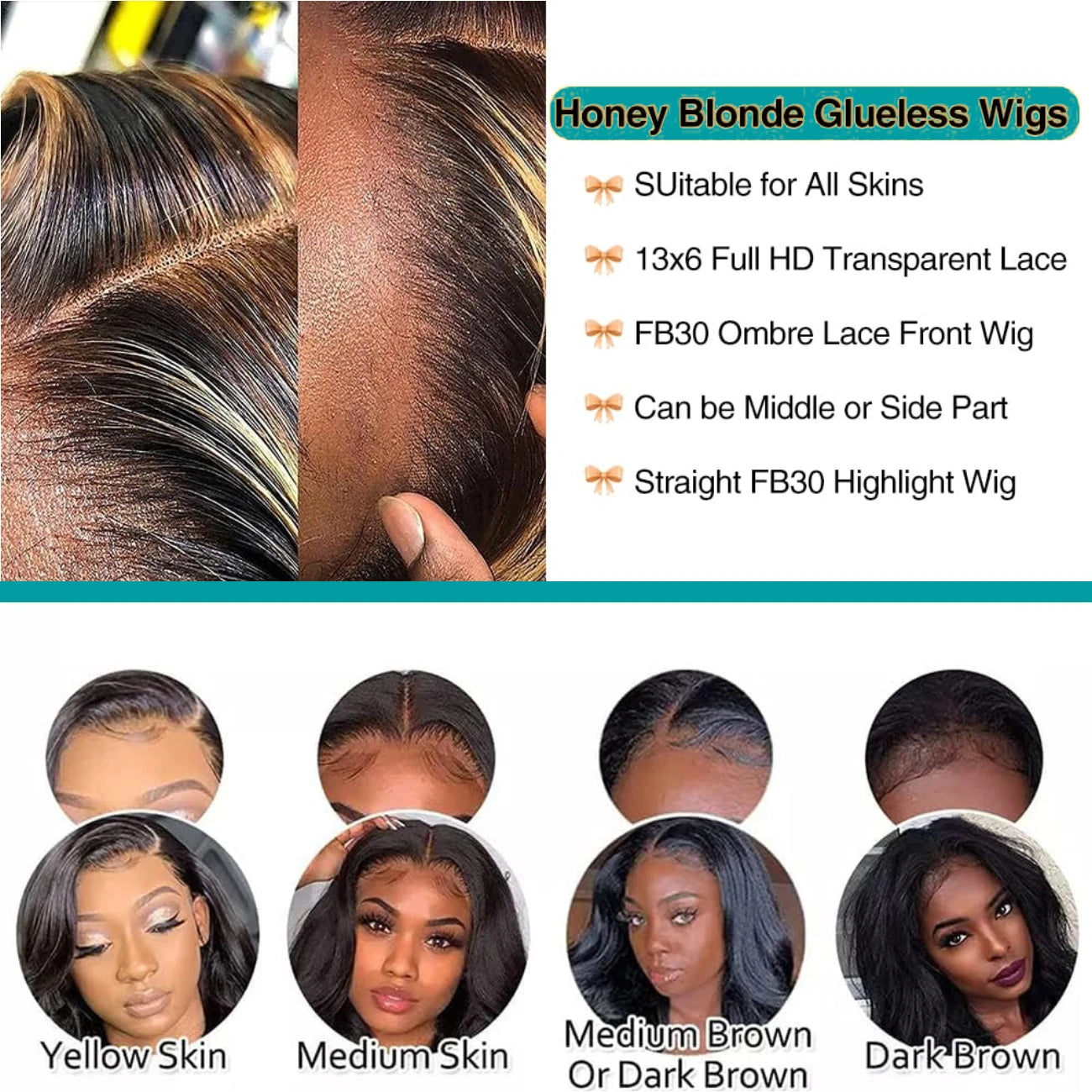Straight HD Lace Front Wigs Human Hair FB30 13x4 13x6 Transparent Lace Frontal Wigs For Women Highlight Brazilian Lace Wigs