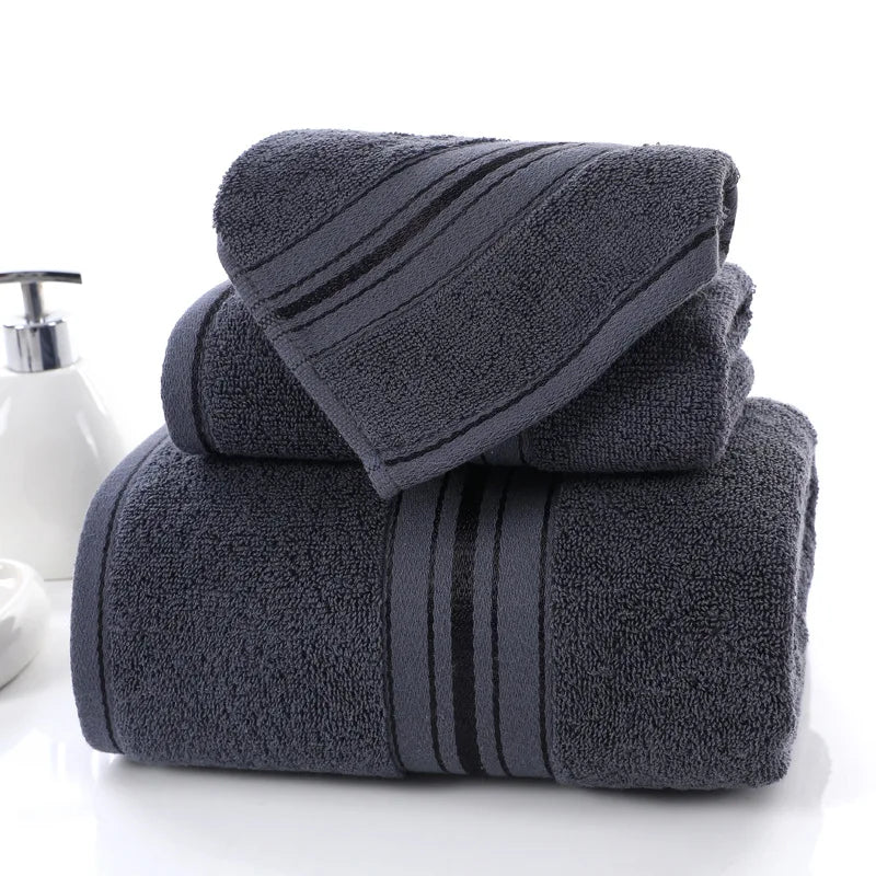 Bathroom Face Towel for Household 3 Towels Absorbent Towel Pure Cotton Quick Absorbent Soft Quick Dry Thickened Face Towel