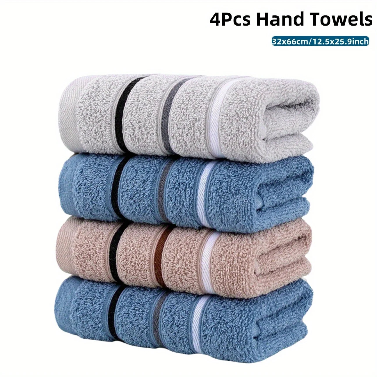 4 Set of Bath Towels，Soft and Absorbent Bath Towel，Suitable for bathroom shower、Gym、Sauna Room、Kitchen and Outdoor，Multi-color Q