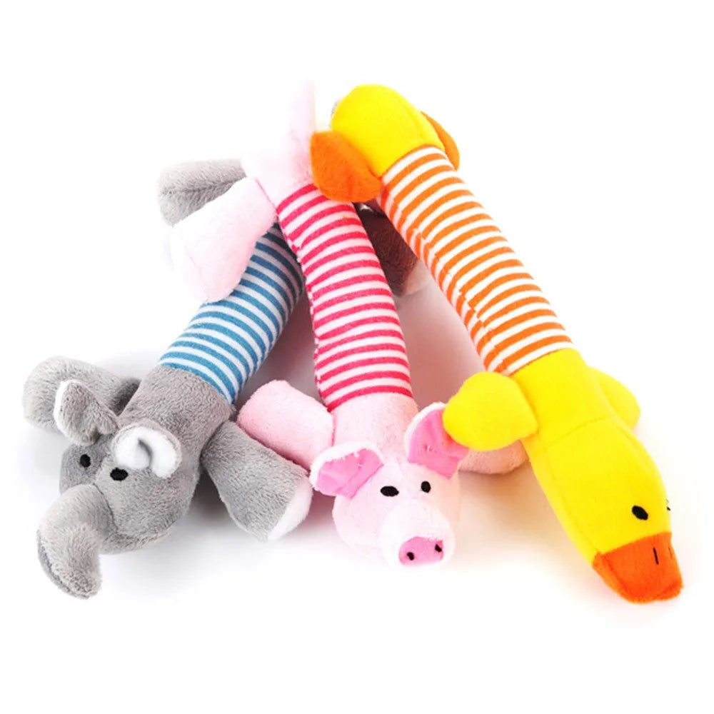 New Pet Plush Vocal Dog Toys Four-legged Pig Duck Elephant Long Animal Cat Supplies Wholesale