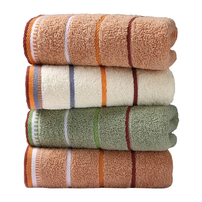 Towels Pure Cotton Thickened Kitchen Bath High Grade Household Hotel Gift Towels Absorb Water Color Washing Face  Fiber Towels