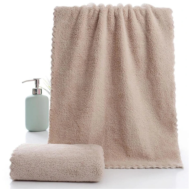 Towel Bathroom Men Women Soft Terry Gift For Adults Super Absorbent Cloth For Home  Solid ColorSkin Friendly Towel