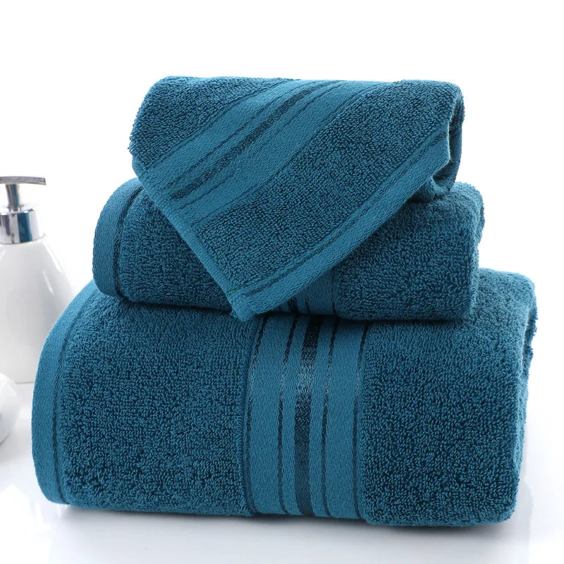 Bathroom Face Towel for Household 3 Towels Absorbent Towel Pure Cotton Quick Absorbent Soft Quick Dry Thickened Face Towel