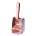 Large Capacity Cat Litter Scoop Plastic Fine Sifting Pet Poop Shovel with Storage Box Pets Litter Shovel Cat Litter Box Cleaning