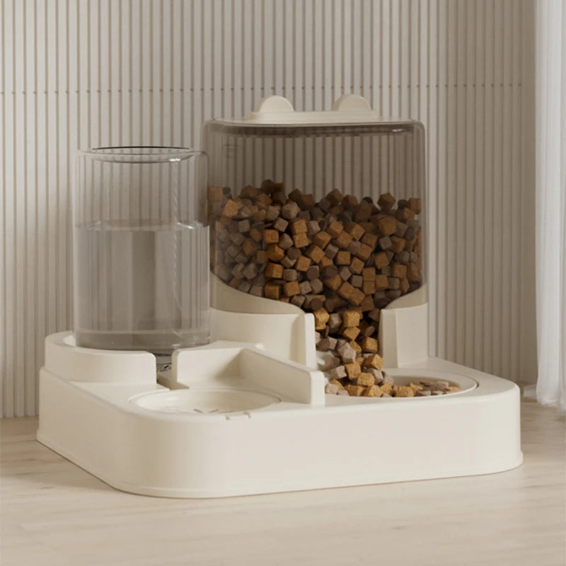 Pet large-capacity feeder integrated automatic water dispenser cat food bowl dog feeding bowl cat bowl dog bowl pet supplies