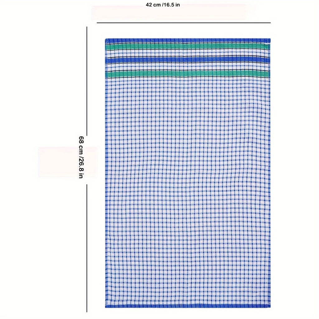 Large Kitchen Dish Towels Absorbent Cotton Kitchen Towels Quick-Dry Cleaning Cloths Colorful Tea Towel for Washing Drying Dishes