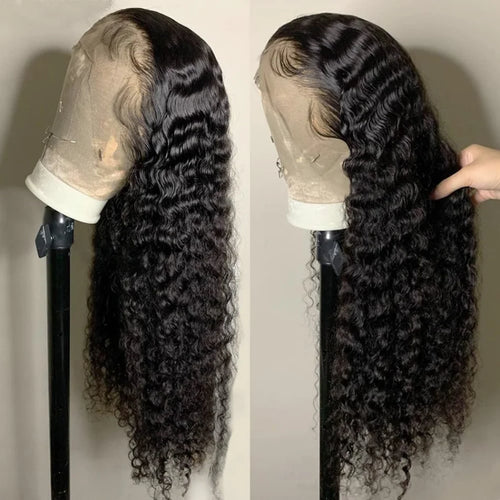 30 Inch Deep Wave Lace Frontal Wig 13X6 Hd Curly Brazilian Human Hair Lace Front Wigs For Women Water Wave Pre Plucked Lace Wigs