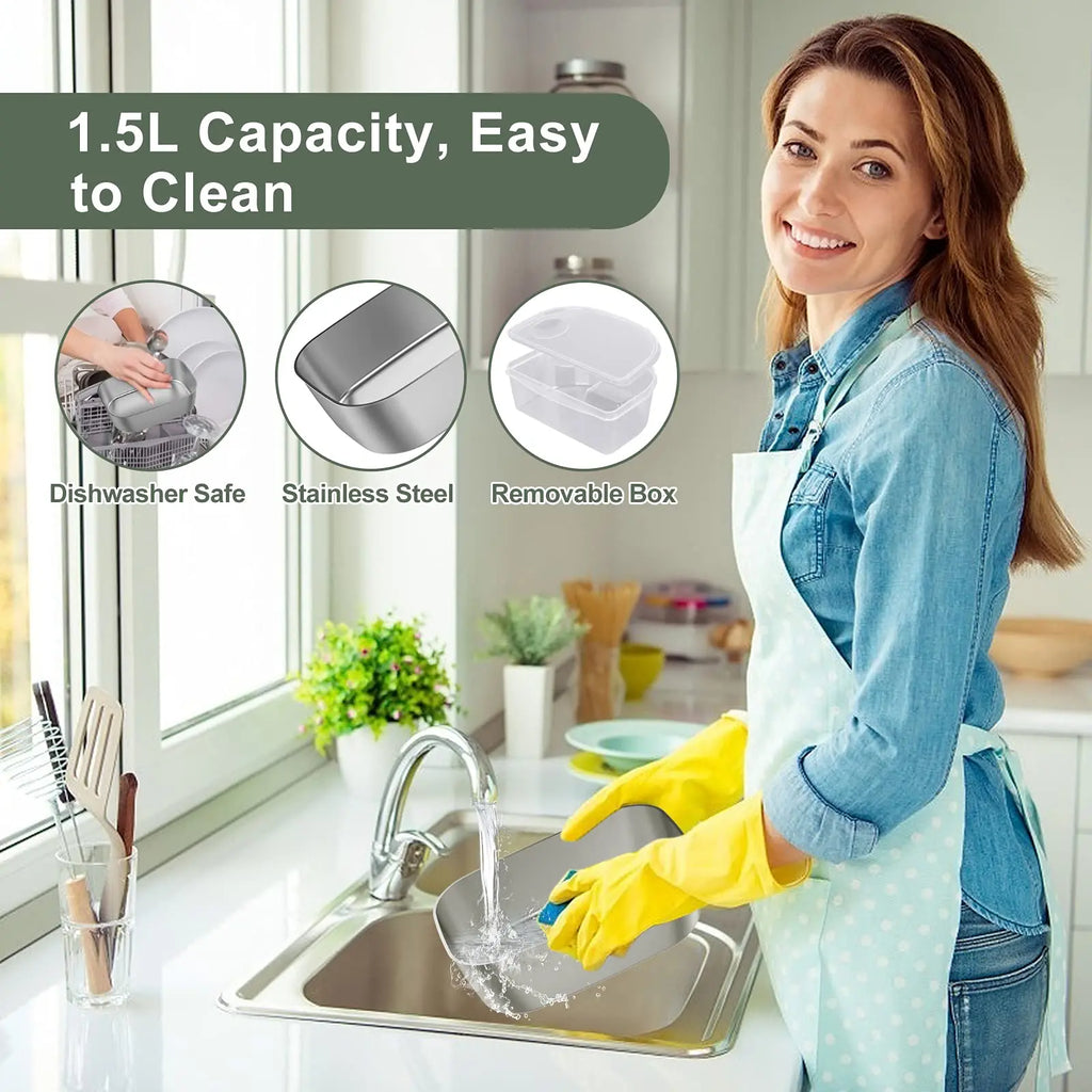 Electric Lunch Box for Adults, 80W Heated Lunch Box Portable Food Warmer Lunch Box for Work/Men/Car/TrucLeakproof 2 Compartments