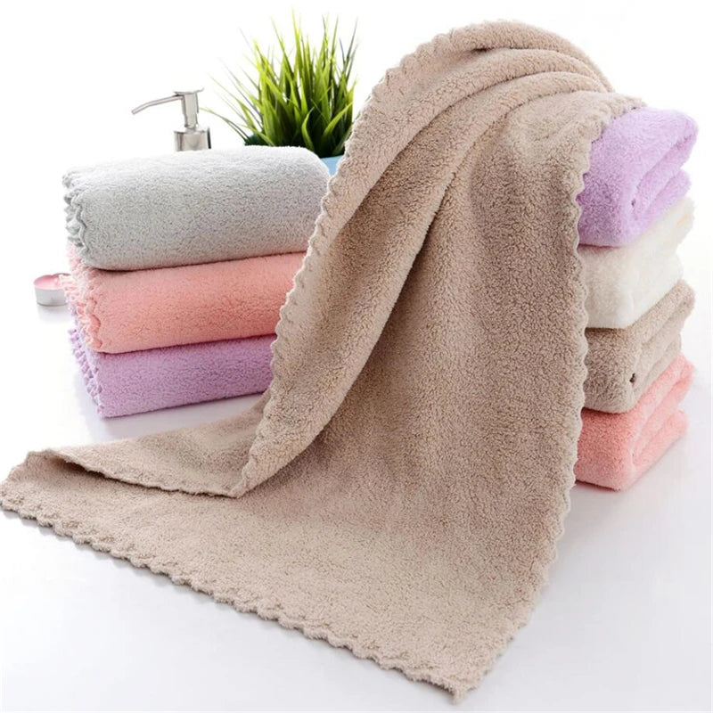 Towel Bathroom Men Women Soft Terry Gift For Adults Super Absorbent Cloth For Home  Solid ColorSkin Friendly Towel