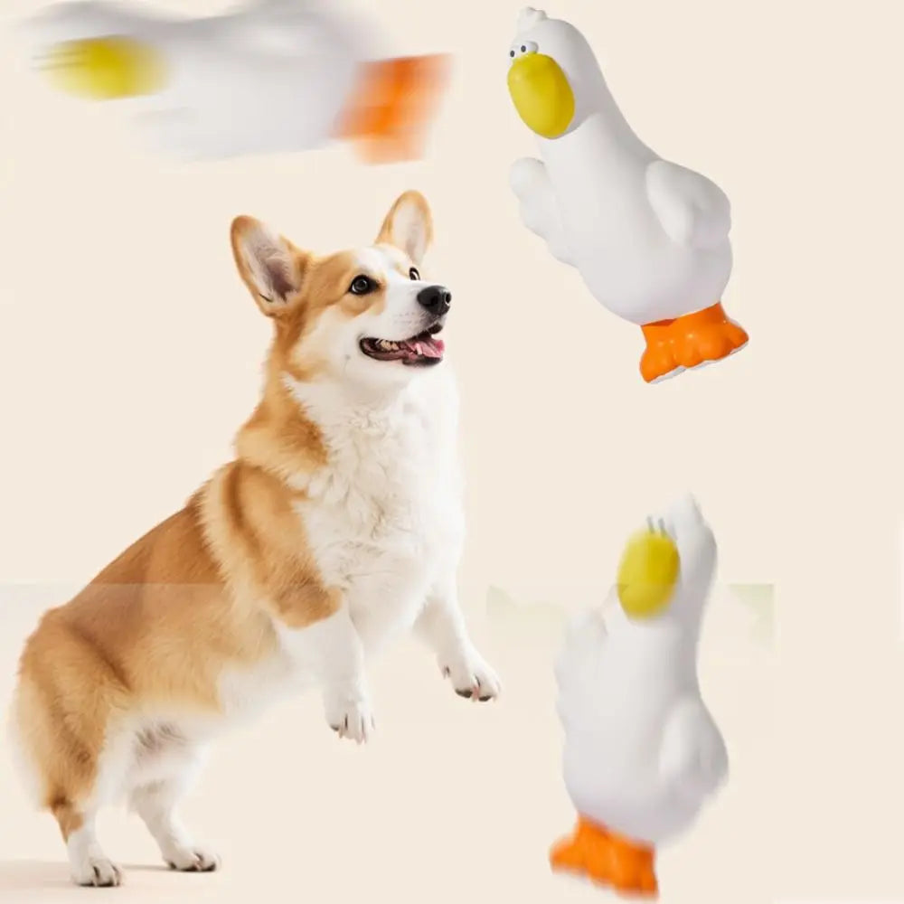Pet Supplies Cartoon Pet Latex Toys Pelican Shape Washable Dog Chew Toys Bite Resistant Interactive Dog Toys Training