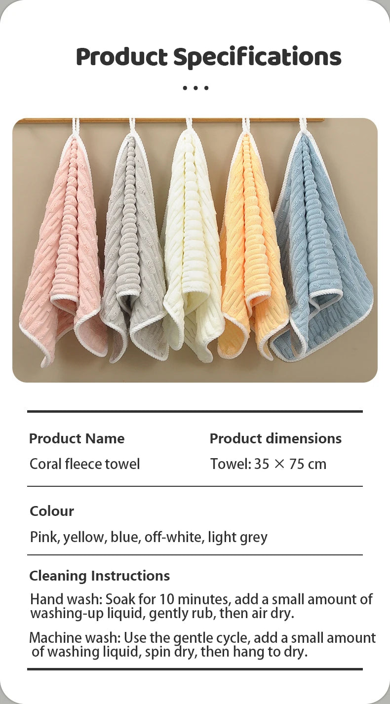 Towel bath towel two sets of soft absorbent bath with adult wrap thickened quick dry coral velvet for home