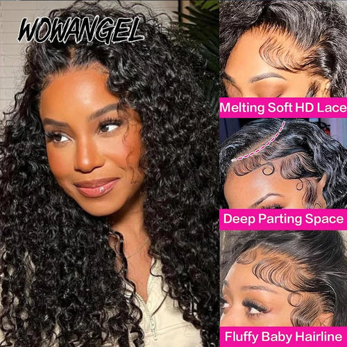 13x6 HD Lace Frontal Wigs Human Hair Burmese Curly Wig With Spiral End Pre Plucked Wet And Wavy HD Lace Front Human Hair Wigs
