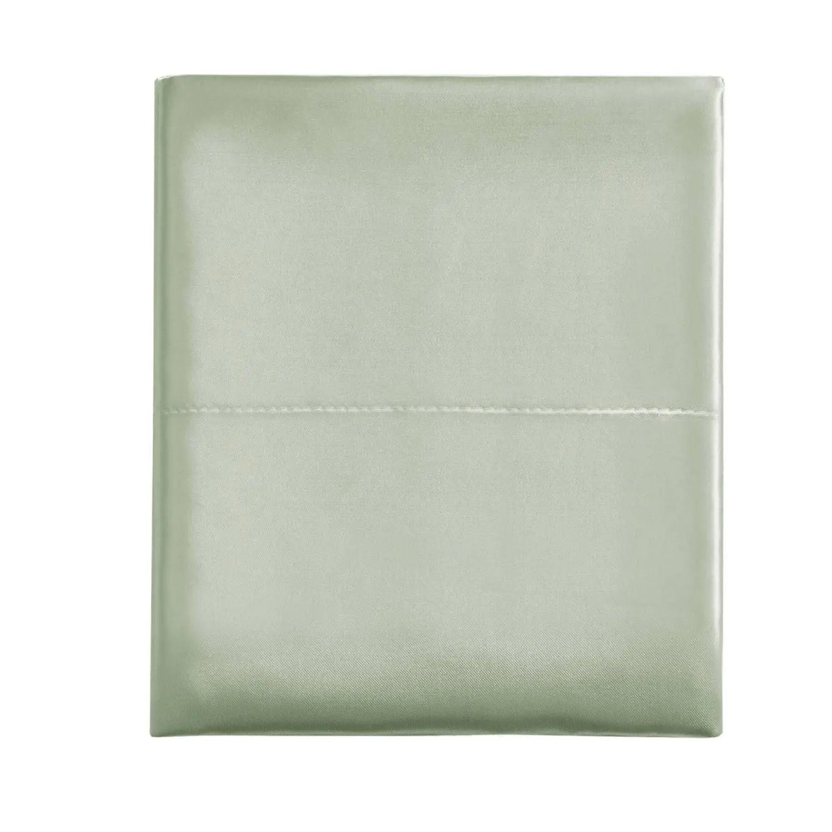 Luxury Satin King Sheet Set Solid Light Green 4 Pcs Modern Bedding for Bedroom Machine Wash Woven Fabric