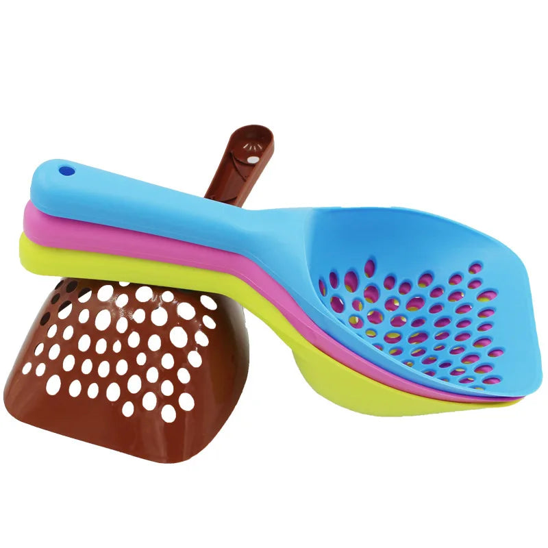 Large Cat Litter Scoop Long Handle Deep Shovel Pet Cleaning Tool for Cat Litter Box Easy Sifting Durable Pet Supplies