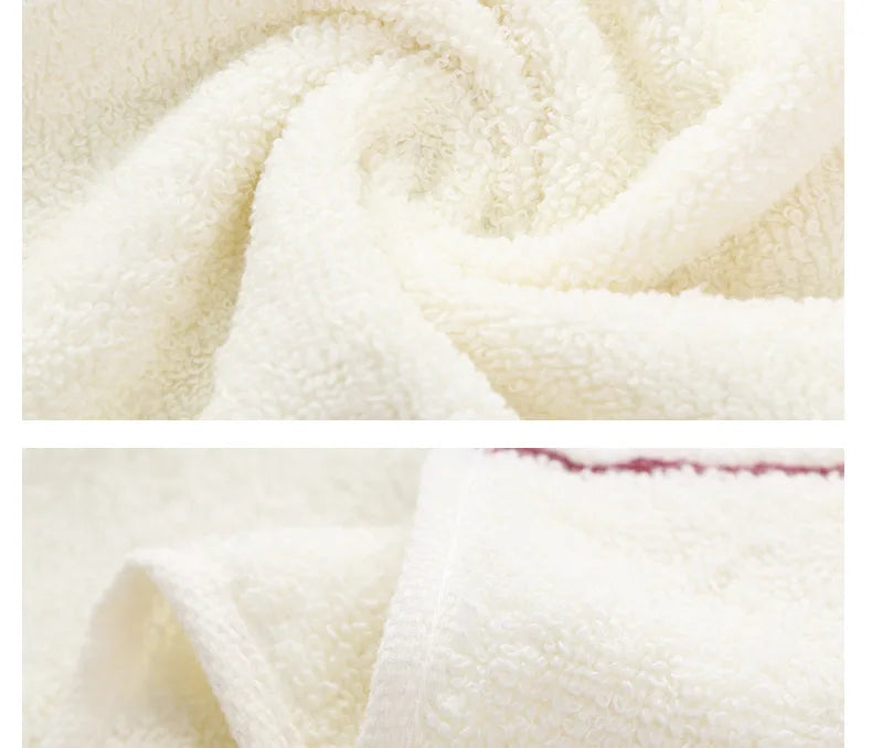 Towels Pure Cotton Thickened Kitchen Bath High Grade Household Hotel Gift Towels Absorb Water Color Washing Face  Fiber Towels