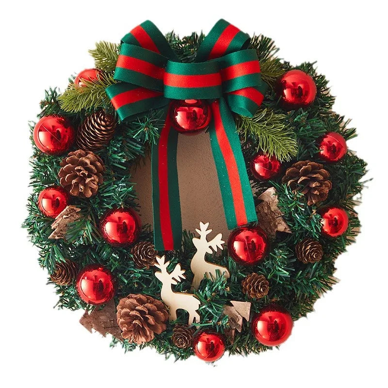 Christmas Decorations Creative Wreath Ornaments Scenic Displays Shop Window Decorations Door Hangings Wall Decorations Reindeer