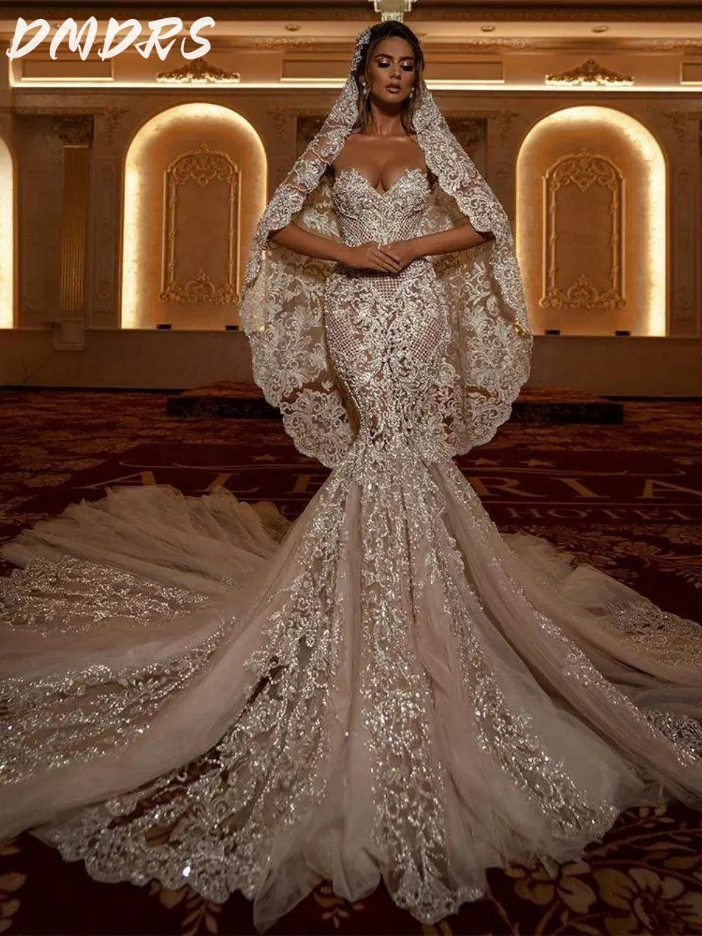 Sexy Sweetheart Wedding Dress 2026 Elegant Mermaid Bridal Gown Charming Lace Sleeveless Floor-length Gown Customized