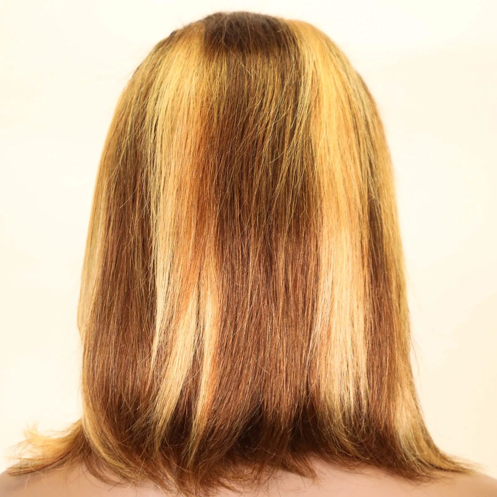 100% Human Hair Wigs 13x4 Lace Human Hair Lace Frontal Wig Ready Wear Bob Wigs 220Density For Black Women 4/27 Color Gold