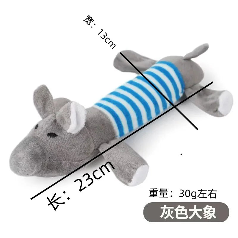 New Pet Plush Vocal Dog Toys Four-legged Pig Duck Elephant Long Animal Cat Supplies Wholesale