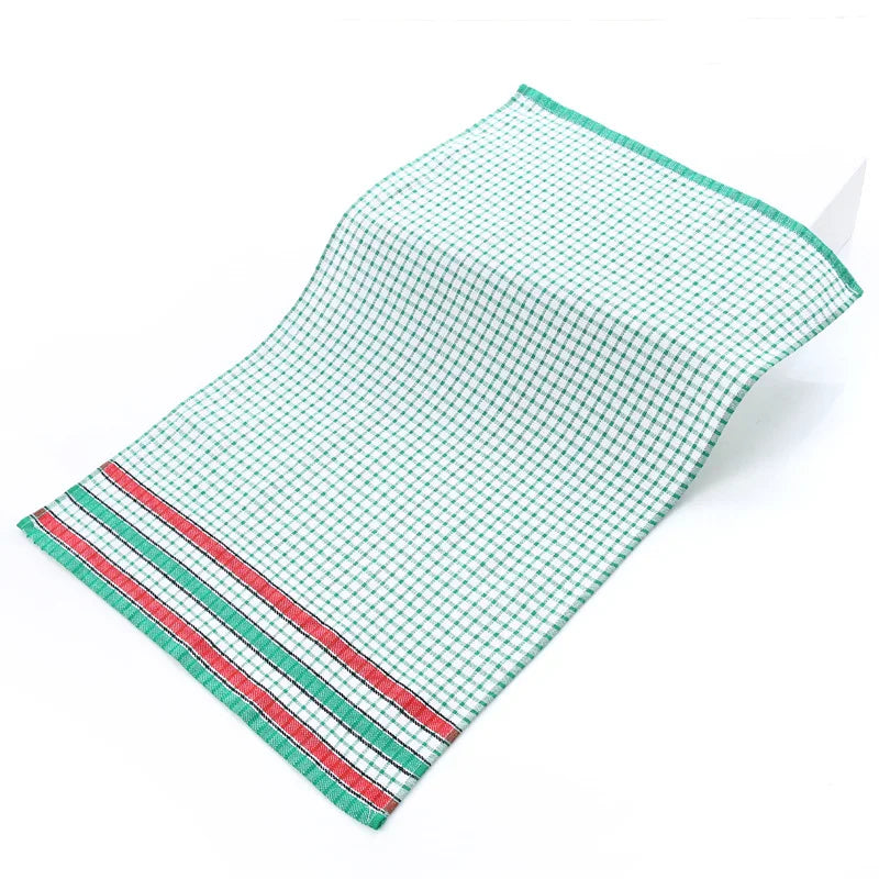 Large Kitchen Dish Towels Absorbent Cotton Kitchen Towels Quick-Dry Cleaning Cloths Colorful Tea Towel for Washing Drying Dishes