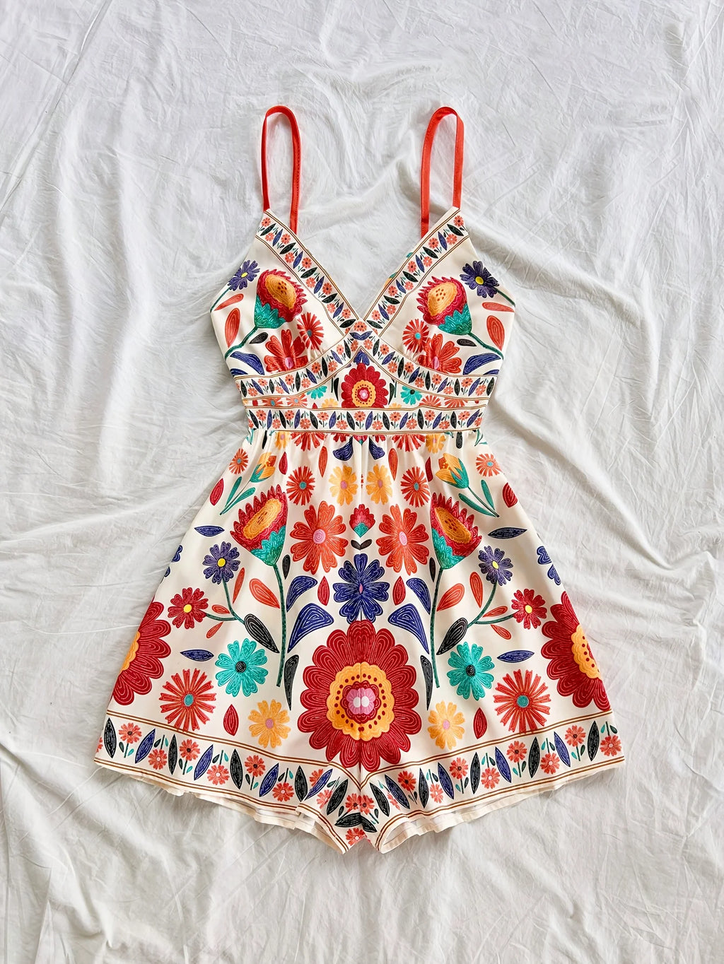 Women's vacation jumpsuit Bohemian summer jumpsuit Women's summer jumpsuit print Women's casual summer jumpsuit New Year party W