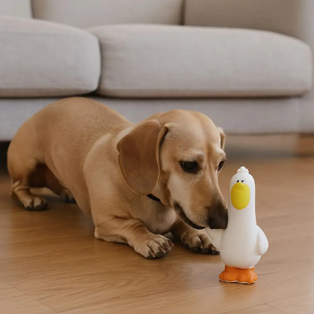 Pet Supplies Cartoon Pet Latex Toys Pelican Shape Washable Dog Chew Toys Bite Resistant Interactive Dog Toys Training