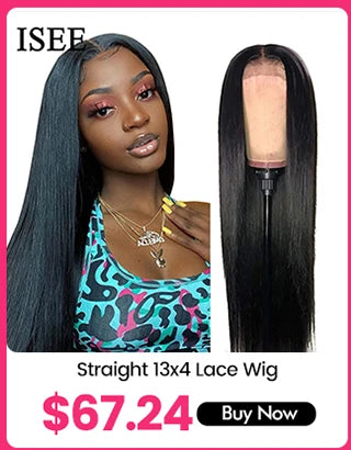 HD Lace Frontal Human Hair Wigs PreBleached Knots Preplucked Straight Lace Front Wigs For Women Brazilian Wigs On Sale ISEE Hair