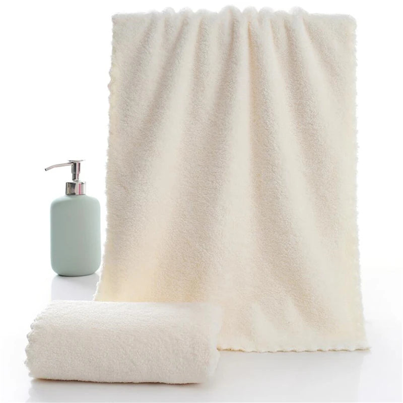 Towel Bathroom Men Women Soft Terry Gift For Adults Super Absorbent Cloth For Home  Solid ColorSkin Friendly Towel