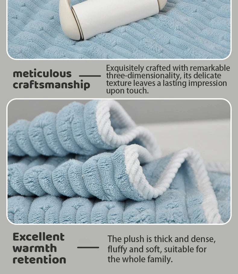 Towel bath towel two sets of soft absorbent bath with adult wrap thickened quick dry coral velvet for home